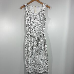 Old Navy Square-neck Patterned Sheath Midi Dress Small Tall